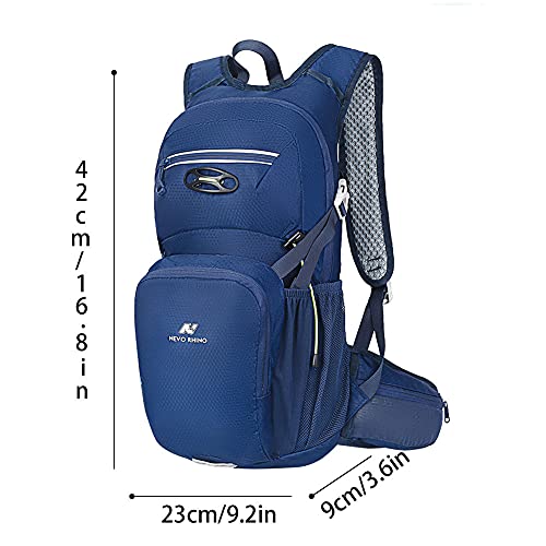 Local Lion 18L/12L Mochilas de Ciclismo hidratacion de Deportes al Aire Libre de Senderismo Excursion Multifuncional Nylon para Unisex (Azul-12L)