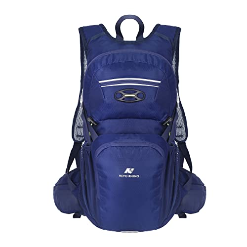 Local Lion 18L/12L Mochilas de Ciclismo hidratacion de Deportes al Aire Libre de Senderismo Excursion Multifuncional Nylon para Unisex (Azul-12L)