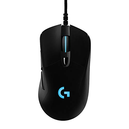 Logitech G403 LIGHTSPEED Ratón Gaming Cableado, Captor HERO 16K, 25,600 DPI, Pesos Ajustables, 6 Botones Programables, Memoría Integrada, Compatible con PC/Mac - Negro