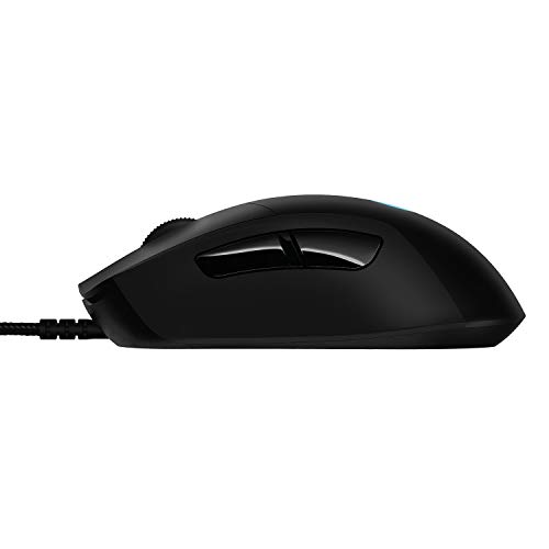 Logitech G403 LIGHTSPEED Ratón Gaming Cableado, Captor HERO 16K, 25,600 DPI, Pesos Ajustables, 6 Botones Programables, Memoría Integrada, Compatible con PC/Mac - Negro