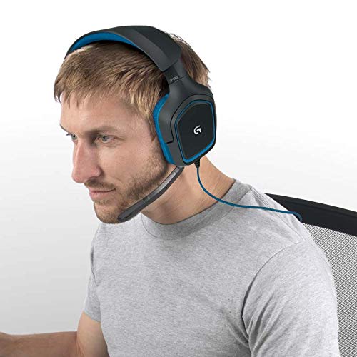 Logitech G430 - Auriculares Gaming (para PC, Xbox One, PS4 y Switch) Color Negro y Azul