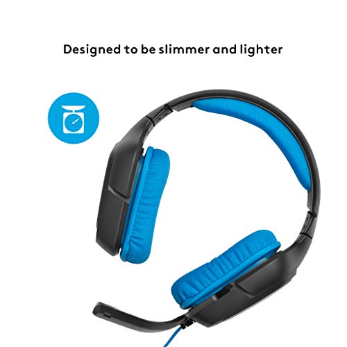 Logitech G430 - Auriculares Gaming (para PC, Xbox One, PS4 y Switch) Color Negro y Azul