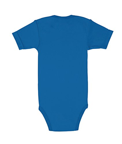 Logoshirt Barrio Sésamo - Monstruo de Las Galletas Cara Pelele para bebé - Body para bebé - Azul - Diseño Original con Licencia, Talla 62/68, 3-6 Meses