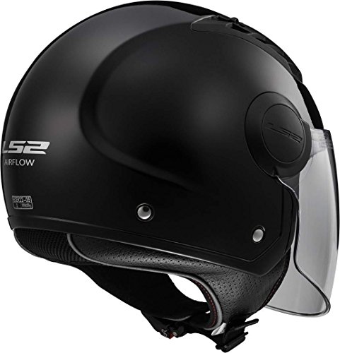 LS2 Casco Económico Airflow Talla XS, Negro Mate