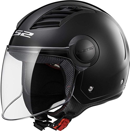 LS2 Casco Económico Airflow Talla XS, Negro Mate