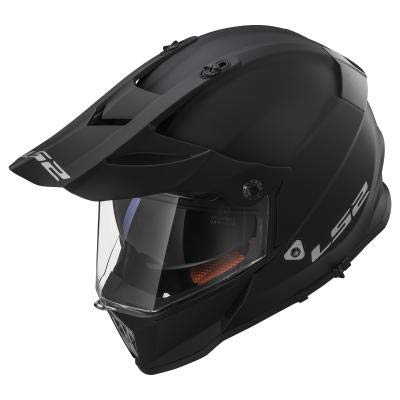 LS2 Casco Moto mx436 Pioneer, Matt black, m