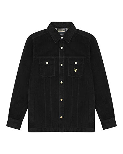 Lyle & Scott - Camisa de terciopelo a coste, talla S