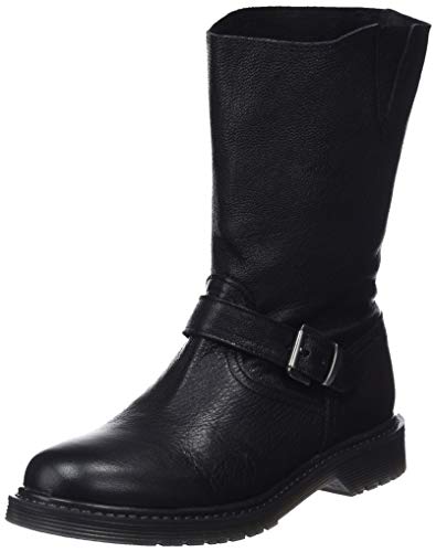 Mamatayoe Ofelia, Botas Biker Mujer, Negro (Black Real Leather 001), 38 EU