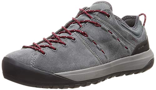 Mammut Hueco Low GTX, Zapatillas de Senderismo Mujer, Gris (Grey/Dark Beet 000), 41 1/3 EU