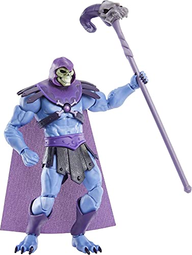 Masters of the Universe Revelation, Figura Skeletor, muñeco articulado de juguete (Mattel GYV10)