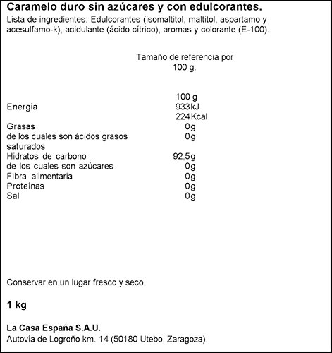 Mentolín Limón & Melisa Caramelo Balsámico sin Azúcar - 1000 gr