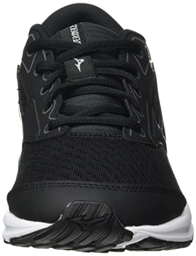 Mizuno Wave Rider 25 Jr, Zapatillas de Running Hombre, Black/MetallicShadow/QShade, 39 EU