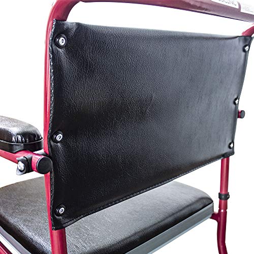 Mobiclinic, Ancla, Silla de ruedas con Inodoro, Marca Española, para minusválidos, discapacitados, ancianos, Plegable, Reposabrazos y Reposapiés, Asiento Ergonómico, Conteras antideslizantes, Burdeos