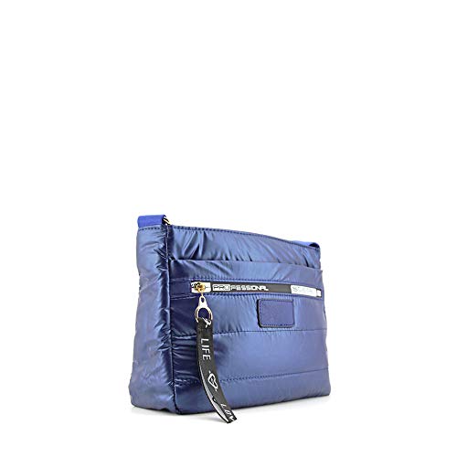 MODELISA - Bolso Bandolera Acolchada Estilo Casual Con Letras Para Mujer (Azul oscuro)