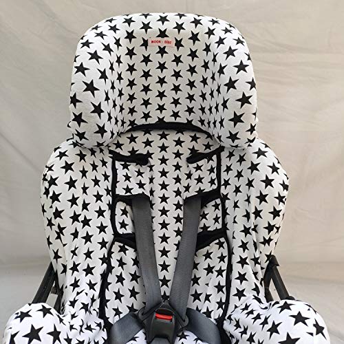 moon-bebe Funda para Silla de coche Klippan Kiss 2 Y KLIPPAN PLUS (BLANCO)