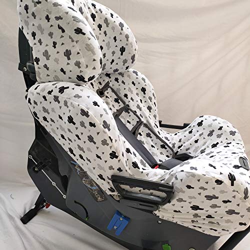 moon-bebe Funda para Silla de coche Klippan Kiss 2 Y KLIPPAN PLUS (BLANCO)