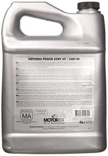 Motorex Power - Aceite de Motor sintético (SAE 10W/50, 4 l)