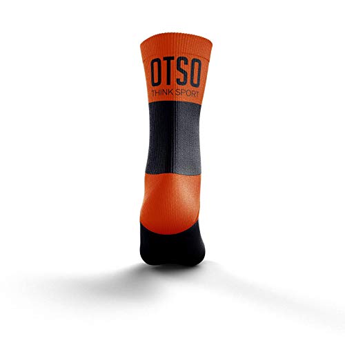 Multi-Sport Socks Medium Cut Black/Fluo Orange