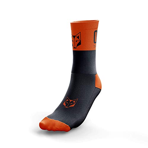 Multi-Sport Socks Medium Cut Black/Fluo Orange