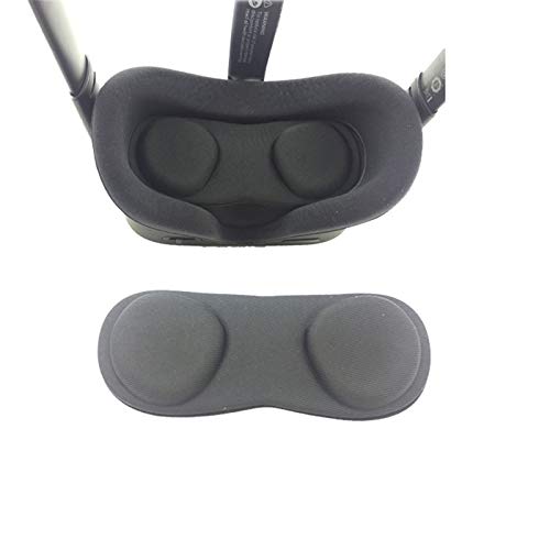 Mwoot Reemplazo para la Cubierta Protectora de la Lente VR Cubierta a Prueba de Polvo para Oculus Quest, Funda Protectora Lavable - Negro