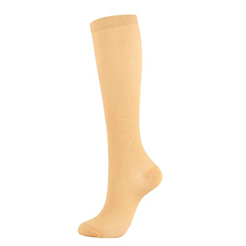 N-B 15-20mmhg Hombres 'sandwomen'slongtubecompressionsocks Outdoorsportscompressionsocks Color sólido Compressionsocks