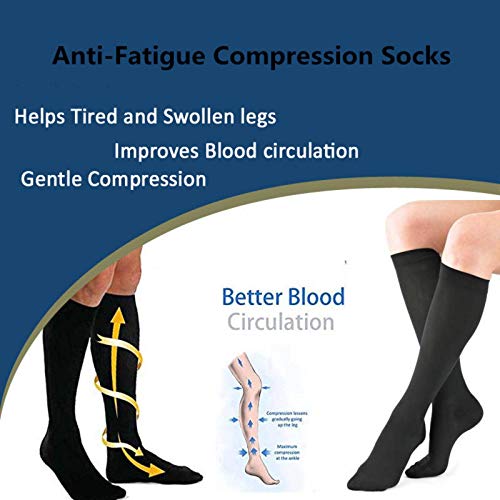 N-B 15-20mmhg Hombres 'sandwomen'slongtubecompressionsocks Outdoorsportscompressionsocks Color sólido Compressionsocks