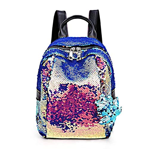 N-B Moda Femenina Mini Degradado Lentejuelas Mochilas Colgante Casual Mujeres Niñas Niños Brillante Escuela Libro Bolsas Hombro