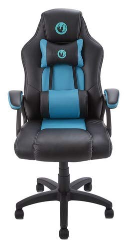 NACON PCCH-300 Silla Gaming en negro y verde con cojines lumbares y cervicales regulables