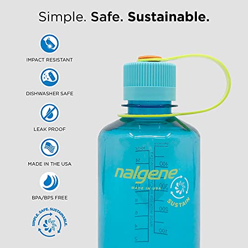 Nalgene Everyday Bidón con Boca Estrecha 0,5 l, Unisex, Azul, 0,5 litros