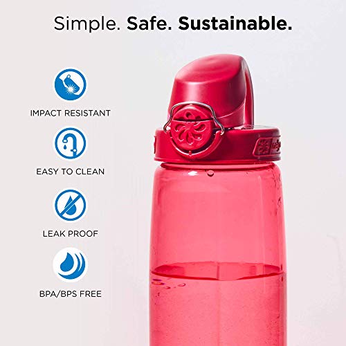 Nalgene OTF - Bidón de acampada y senderismo, color azul/transparente, 0,65 L