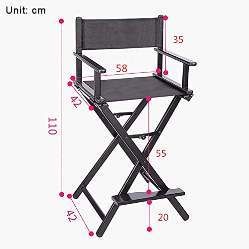 NC Taburete Silla de Maquillaje Silla Plegable de Aluminio Silla de Director Silla de Ocio Oficina en casa Restaurante Café Bar Silla de Comedor (Color: Rosa) (Dorado)