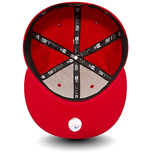 New Era MLB Basic LA Dodgers 59 Fifty Fitted Gorra de béisbol, Hombre, Rojo (Red/White), 7 5/8