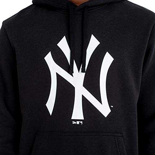 New Era Team Logo Hoody Neyyan Sudadera, Hombre, Black, XS