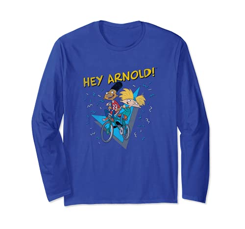 Nickelodeon Hey Arnold Gerald Handlebars Retro Bike Ride Manga Larga