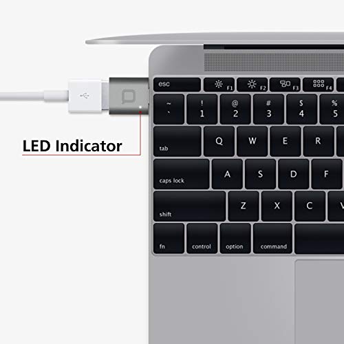 nonda Adaptador USB Tipo C a USB 3.0, Adaptador Thunderbolt 3 a USB de Aluminio con LED Indicador para MacBook Pro 2020/19/18, MacBook Air 20/19/18, Pixel 3, y más dispositivos de tipo C