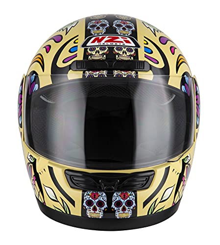 NZI - Casco Integral Activy 3 Mexican Skulls Calaveras mejicanas (XS 54 cms)