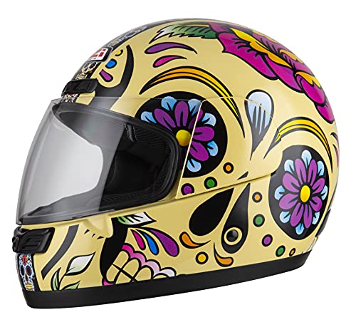 NZI - Casco Integral Activy 3 Mexican Skulls Calaveras mejicanas (XS 54 cms)