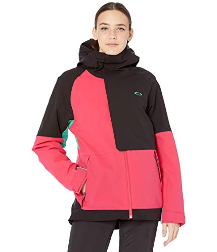 Oakley Camellia Shell Jacket Chaqueta Entallada, Negro/Rubine, L para Mujer