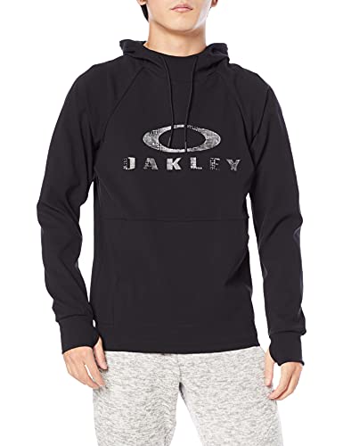 Oakley Sudadera con capucha para hombre, diseño de camuflaje espacial, Negro., M