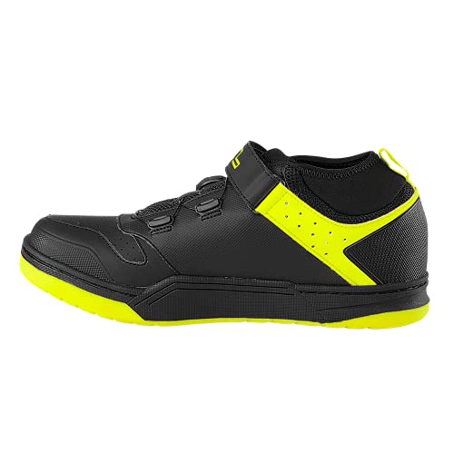 O'NEAL | Zapatilla de Ciclismo | MTB Downhill Freeride | Placa de Pedales SPD Compatible, Sistema de Encaje rápido, Transpirable | Zapatilla SPD de sesión | Adultos | Negro Neón Amarillo | Talla 45