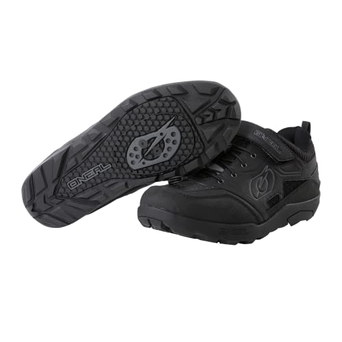 O'NEAL | Zapatos de Ciclismo | Mountainbike MTB DH FR Downhill Freeride | excelente Agarre, Suela SPD, Sistema de Enganche rápido, Transpirable | Zapatos Traverse SPD | Adultos | Negro | Talla 43