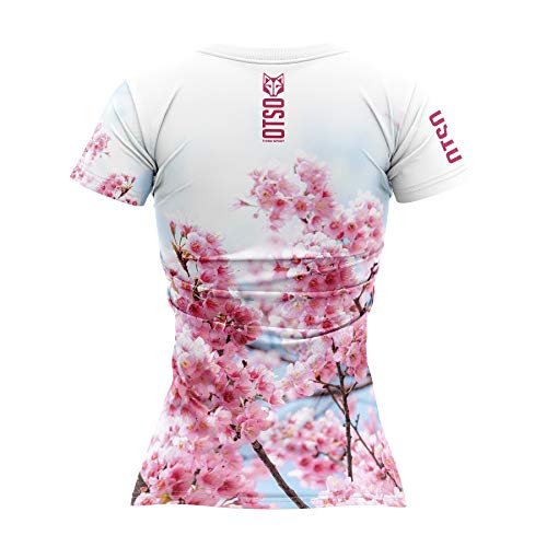 OTSO THINK SPORT Women's Short Sleeve Shirt Almond Blossom