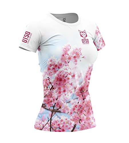 OTSO THINK SPORT Women's Short Sleeve Shirt Almond Blossom