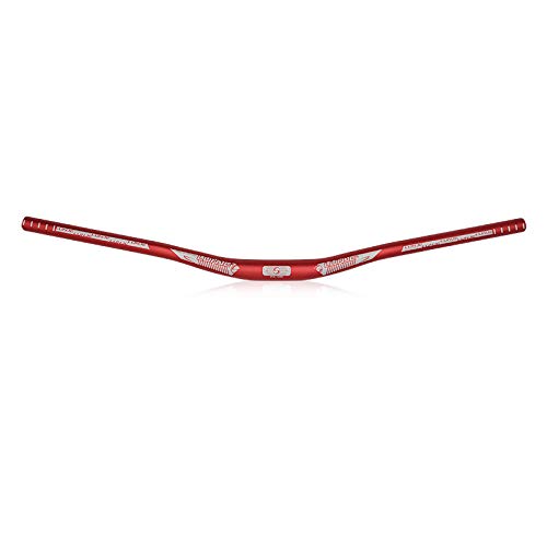 ouzong Mountain Bike Handlebars 780mm,MTB Riser Handlebars 31.8 780mm Mountain Bike Handlebars 31.8mm 720mm,MTB Long Handlebar,Alloy Riser Bar 31.8mm (Red, 780mm)