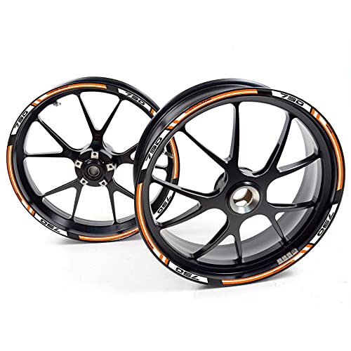 Pegatina 790 Moto Duke para 2 llanta Adventure R Rueda Cintas Adhesivo Vinilo Naranja