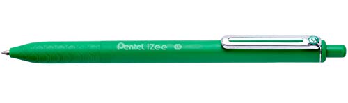 Pentel iZee Bolígrafo BX470 - Boli Retráctil con Cuerpo Mate y Clip Metálico, de Uso muy Cómodo para Escritura Suave, Perfecto para Colegios y Oficinas