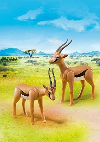 Playmobil Vida Salvaje- Gacelas Animales, Multicolor, 6 x 18 x 12,2 cm (Playmobil 6942)