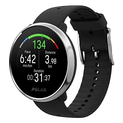 Polar Ignite - Reloj smartwatch de fitness con GPS integrado, registro de la frecuencia cardíaca en la muñeca, guías de entrenamiento, análisis del sueño, notificaciones y métricas de natación