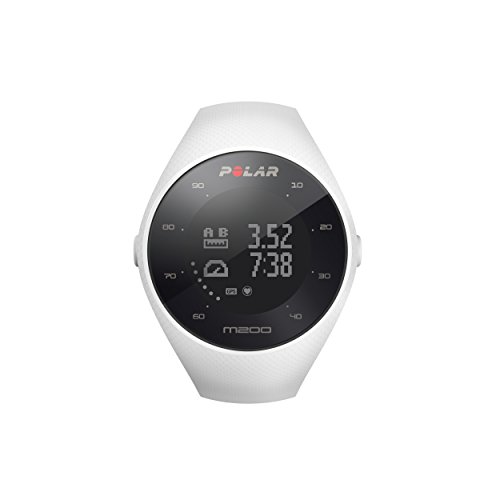 Polar M200 - Reloj de Running con GPS y Frecuencia cardíaca en la muñeca - Actividad 24/7 - Blanco, M/L