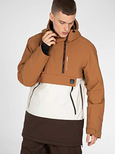 Protest Backflip Anorak Chaqueta, Hombre, marrón, XL